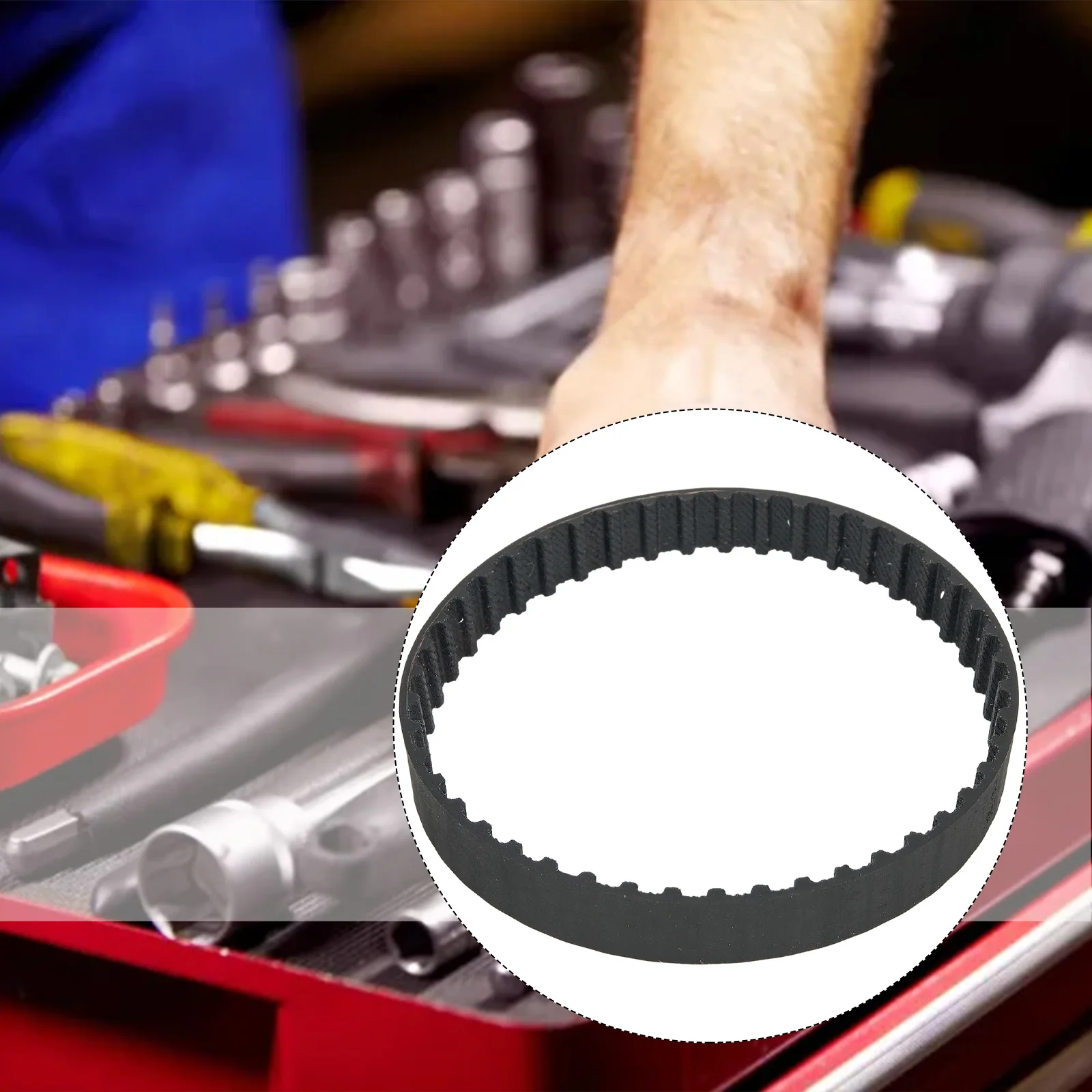 

Ремни строгального станка, ремни, запасные части для электроинструментов, резина DN75 для BLACK DECKER DN75, 1 шт., ремень с 45 зубьями 914592, черный