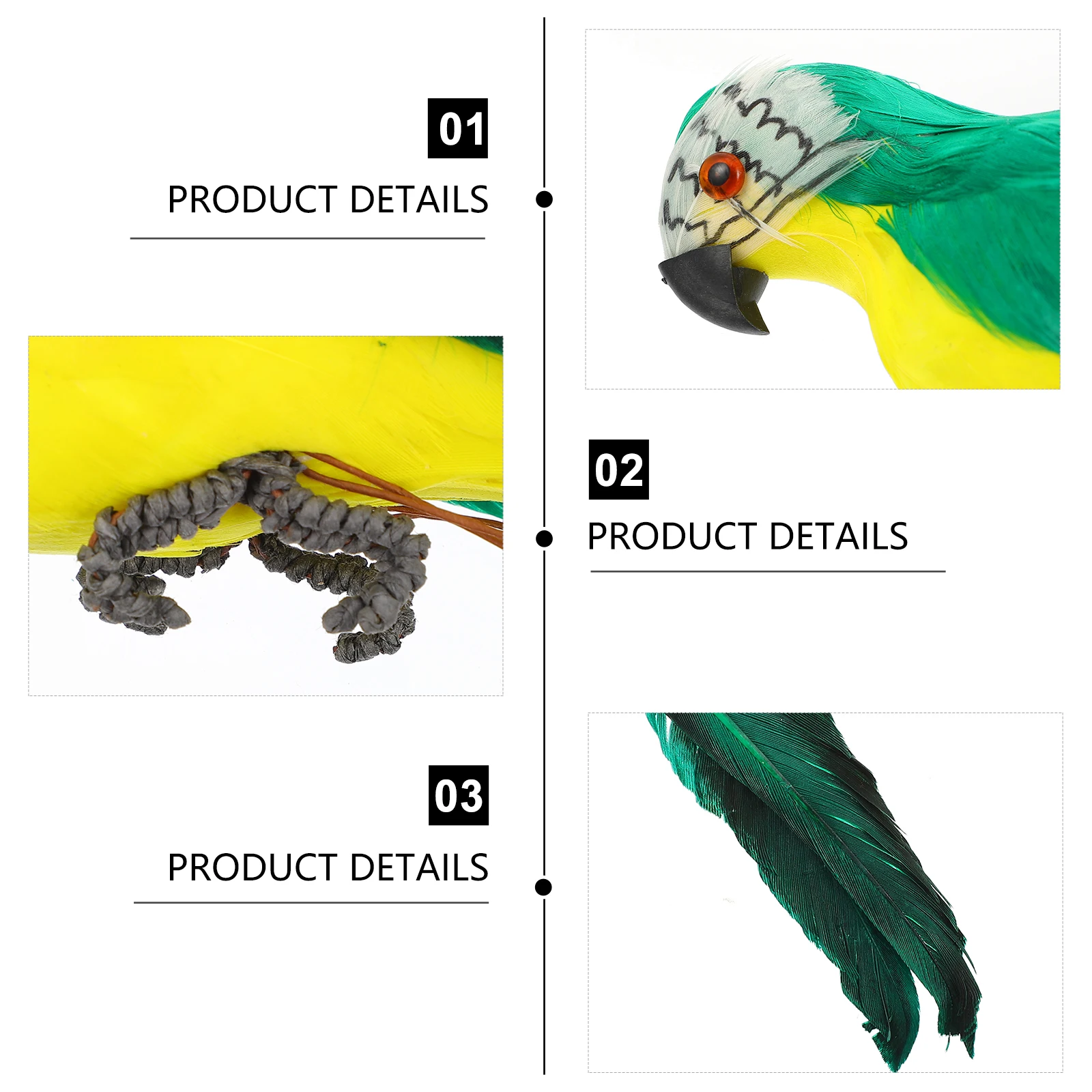 

1pc Artificial For Garden Home Wedding Decoration Garden Bird Decor Bird Ornament Scene Prop Ornament