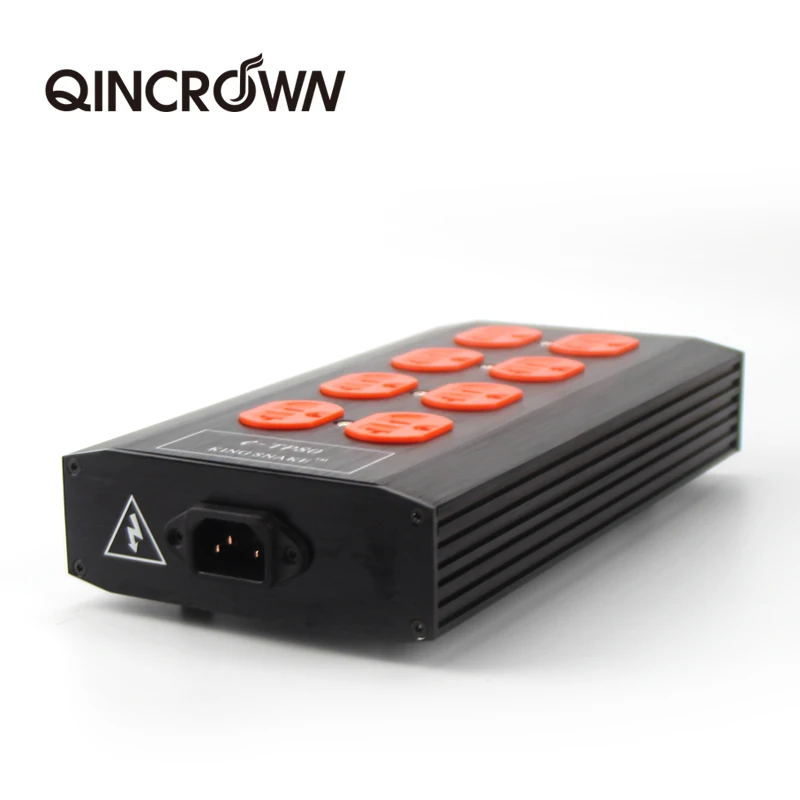 

QINCROWN E TP80 15A 250v Hifi NCF Power Socket Power Purifier US Outlets Power Strip