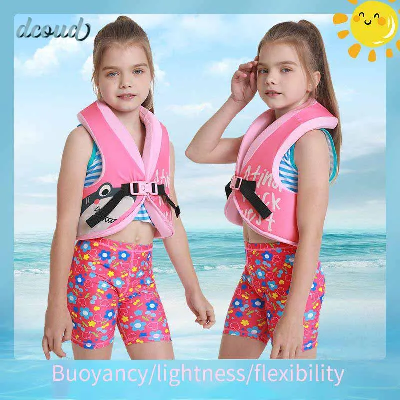 

High-Buoyancy Girls Boys Swim Vest Toddler Baby Life Jackets For Kids Outdoor Activities Beginner Swimmer Floating Kayak Aid