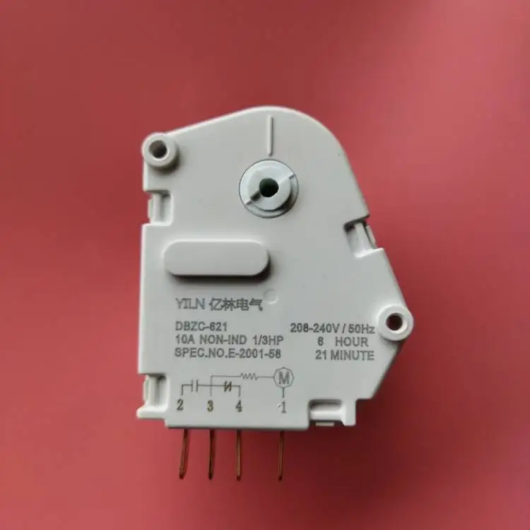 1Pc 220V 6H21Min Factory Direct Defrost Timer 2-3-4-1 Four-Pin On The Door Refrigerator Accessories Mechanical Defroster