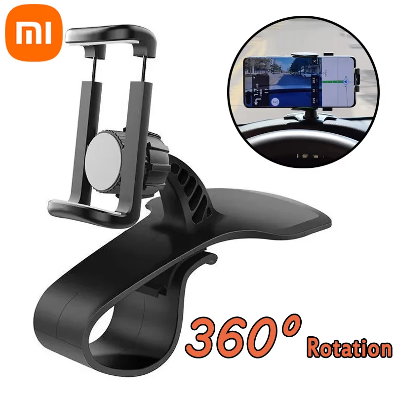 Xiaomi Car Instrument Panel Mobile Phone Holder Dashboard Car Clip Mount Stand Panel 360 Rotatable Universal Navigation Bracket