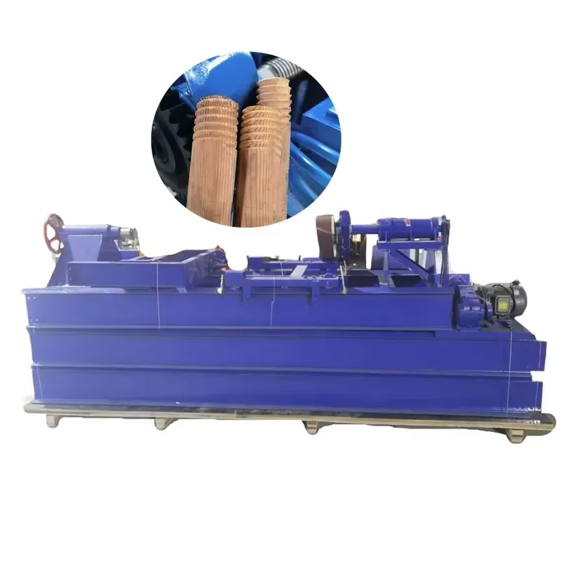 CE Certification 18/minute Log Lathe Raw Wood Peeling Machine, Round Beam Machine Large Diameter Wooden Lathe