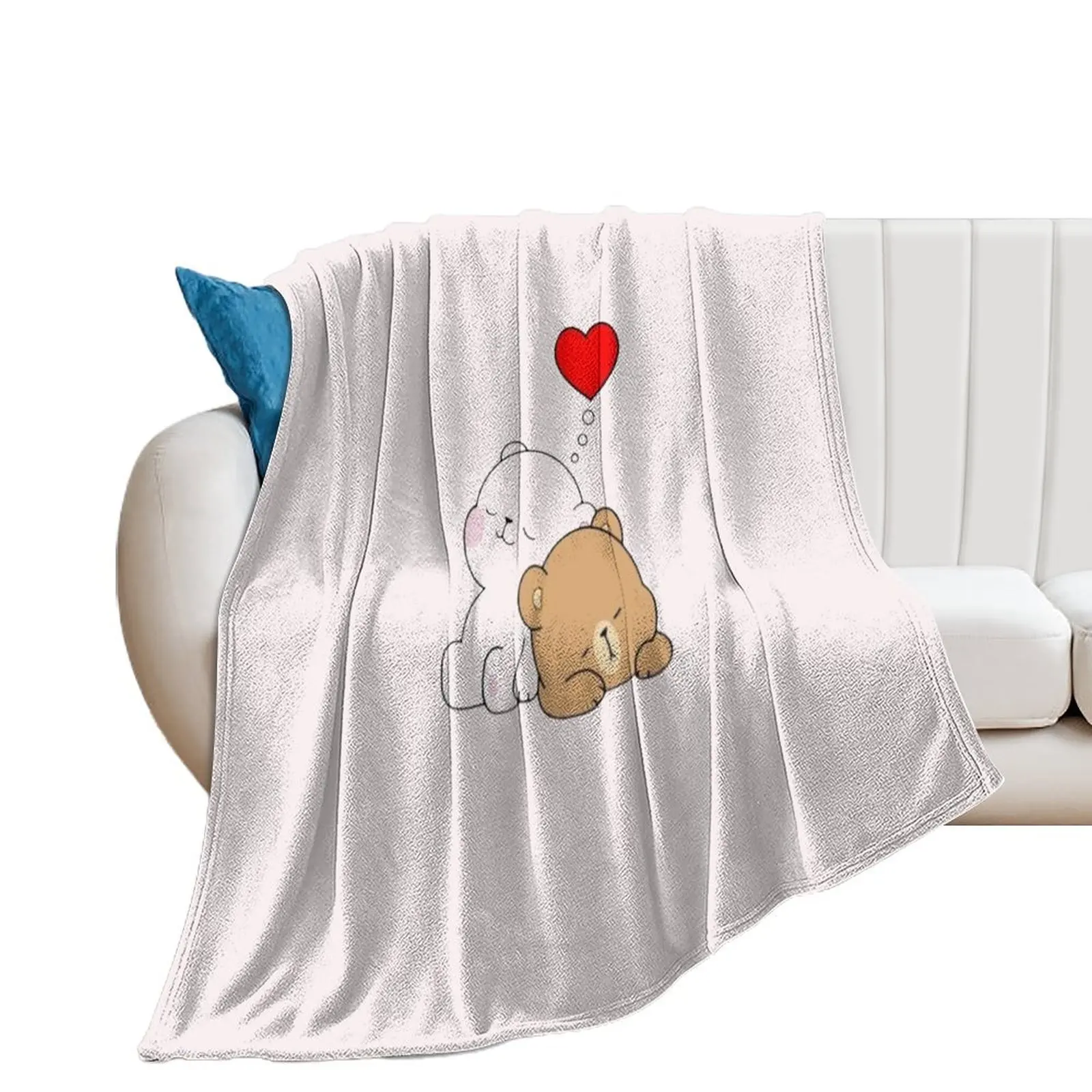 

cute cartoon bears Throw Blanket Beautifuls Blankets Sofas Of Decoration For Sofa Thin Tourist Blankets