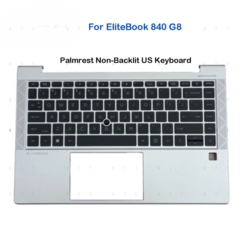 

W Silver Top Case For HP Elitebook 840 G8 Palmrest Non-Backlit Keyboard M36310-001