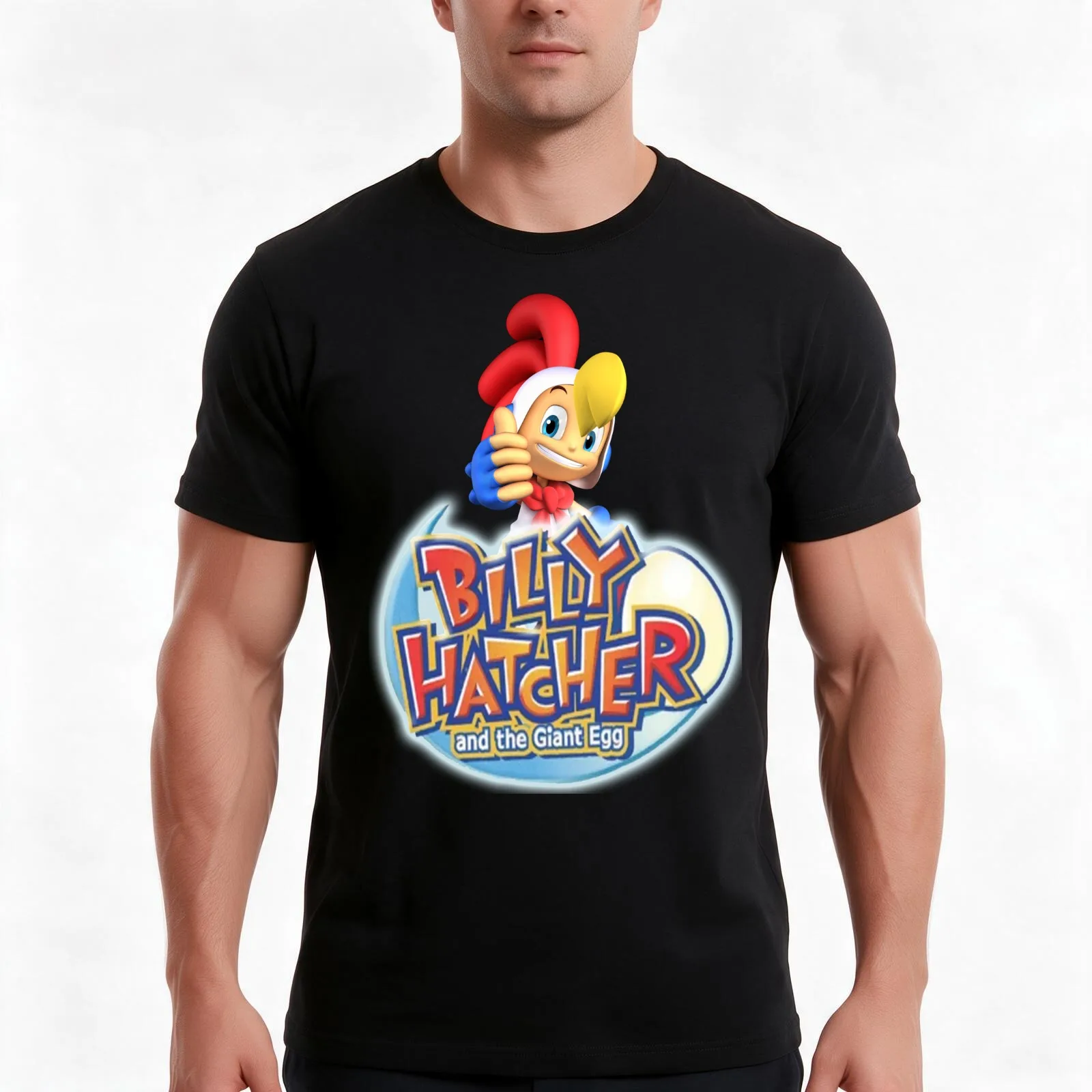 Billy Hatcher & The Giant Egg T-Shirt, Summer Casual Cotton Tee, Oversized Streetwear Tops, Vintage Graphic Print, 100% Cotton