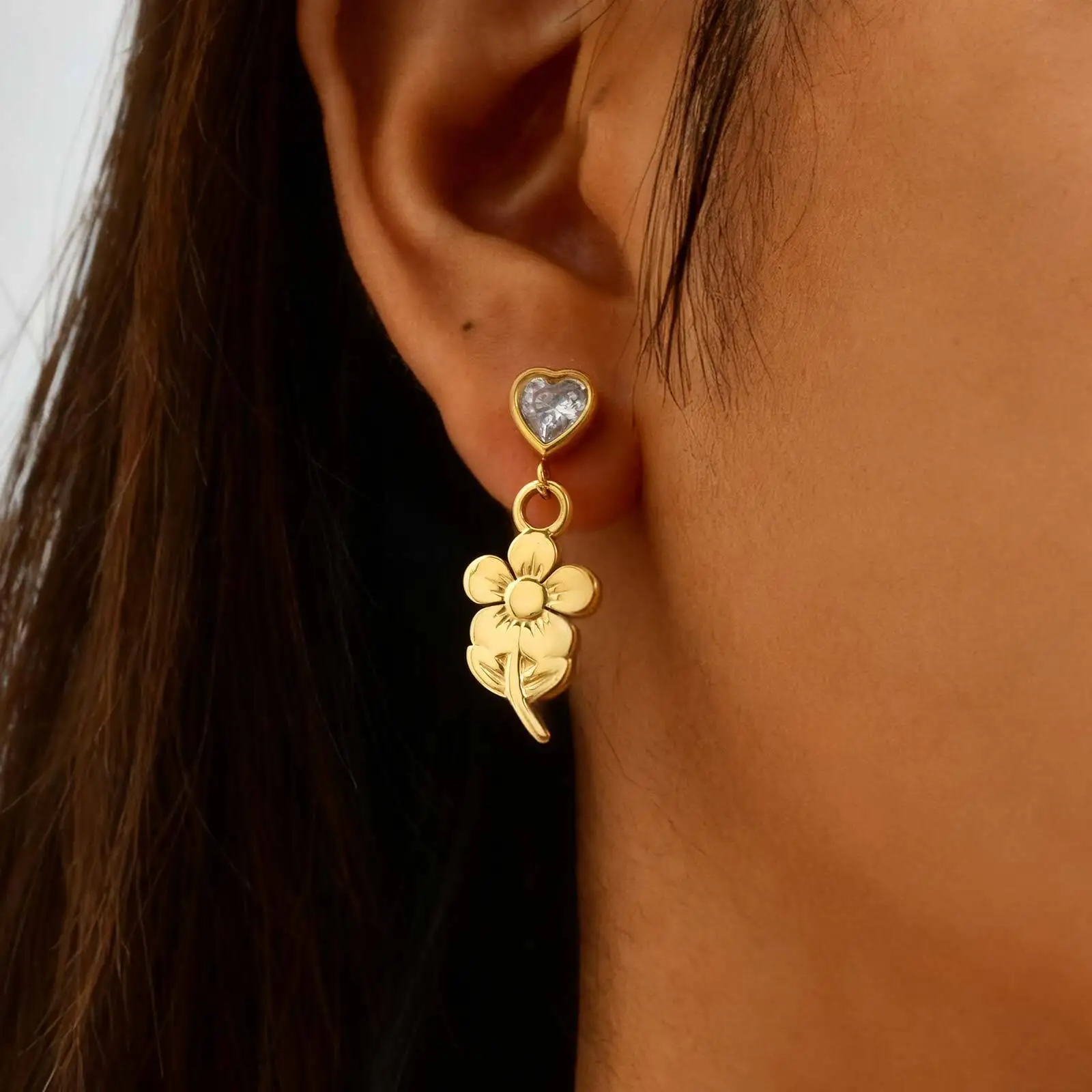 Vnox Gold Plated Fl… - image