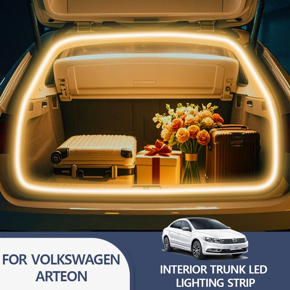 

FOR VOLKSWAGEN ARTEON trunk light modification light Atmosphere lights White warm white Rear Trunk LED Light Bar