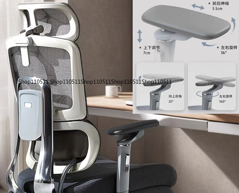 Strong nylon adjustable up, down, left and right office 5d game chair armrest parts