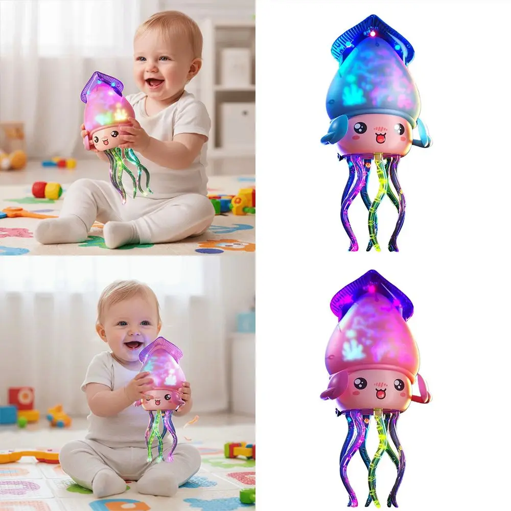 Polpo danzante magico a luce LED Torsione a otto artigli con luce musicale Polpo danzante Giocattolo Evitamento automatico degli ostacoli