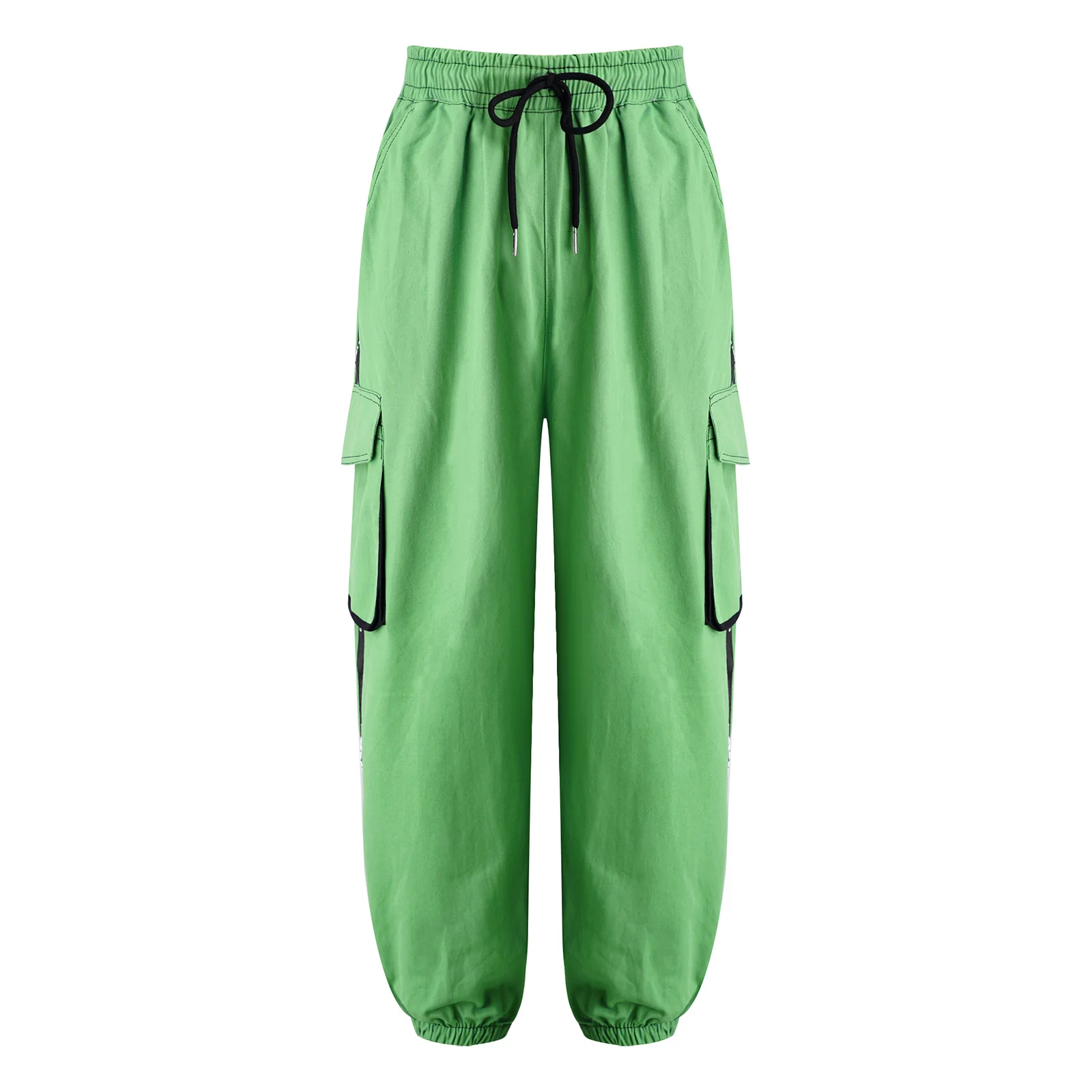 Kids Boys Cargo Pants Sportswear Sweatpants with Multiple Pockets for Kids Jazz Hip Hop Dance Performance Costume Streetwear