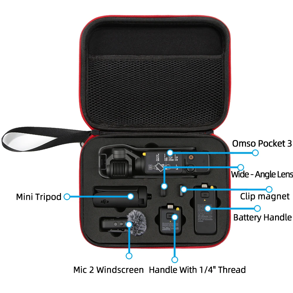 For DJI OSMO POCKET 3 Storage Case - Shockproof, Waterproof Handheld Carrying Bag - Protective Accessory for DJI Osmo Pocket 3