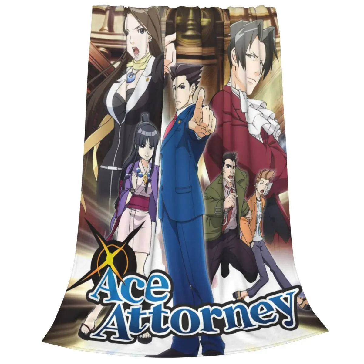 Ace Attorney Blanket Flange Textile Decor Portable Super Soft Throw Blankets for Home Office Plush Thin Quilt