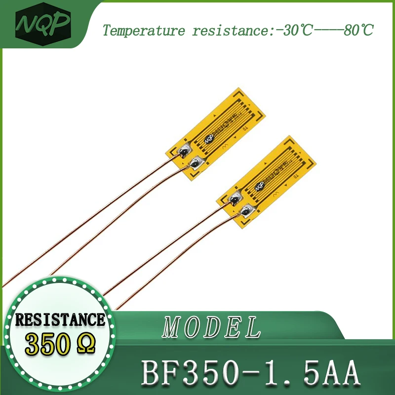 Strain Gauge BF350-1.5AA, high precision, resistive type, resistance value of 350 ohms, used in load cells.