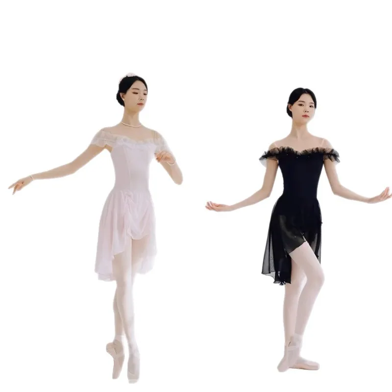 

Балетный купальник для взрослых женщин, гимнастический топ-боди, тренировочный костюм, дышащий, быстросохнущий, нейлоновый купальник