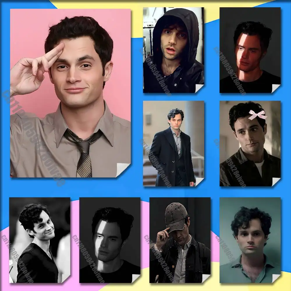 Actor P-Penn B-Badgley Poster Sticker For Bars 40x60cm Self-adhesive Ornament Collectibles Playbill Cover