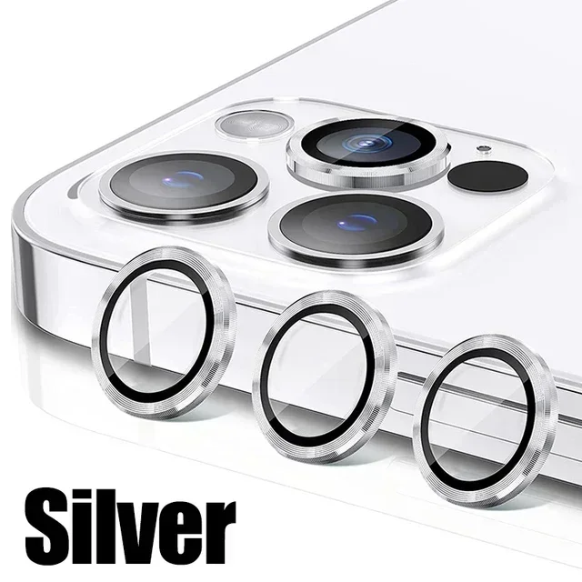 Camera Lens Protector for  11 12 13 Pro Max Mini 15 Pro Max Diamond Metal Protective Glass for  14 Plus Lens Glass