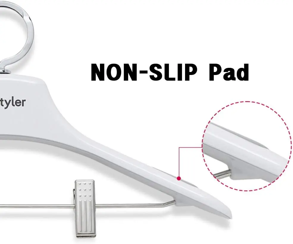 Styler appendiabiti per camicie appendiabiti con Pad antiscivolo, clip e ganci in acciaio inossidabile