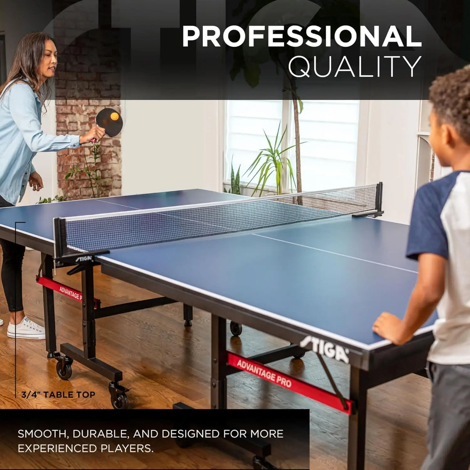 Ping Pong Tables 19 mm Tabletops - Quickplay 10 Minute Assembly - Playback Mode - Recreational to Tournament Level 2025 HOT