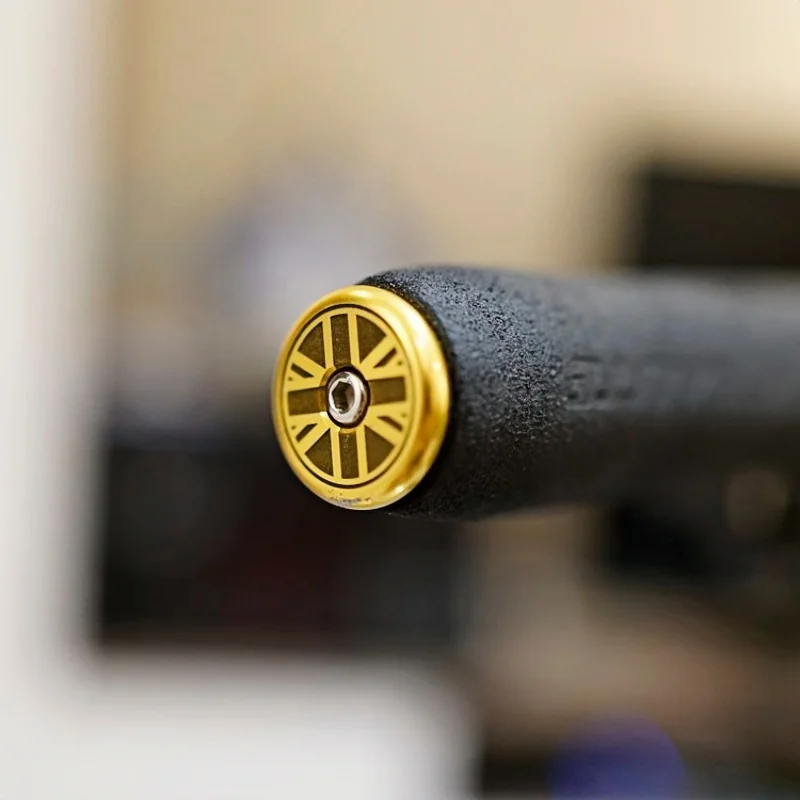 

UnionJack Laser Engraved Handlebar End Plugs For Brompton Anti-Lost Bar End Plugs Folding Bike Modified