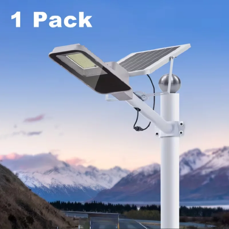 Zonne-straatlamp Buitenverlichting op zonne-energie LED straatverlichting werkt van zonsondergang tot zonsopgang IP65 Waterdichte zonne-wandlamp voor garage en tuin