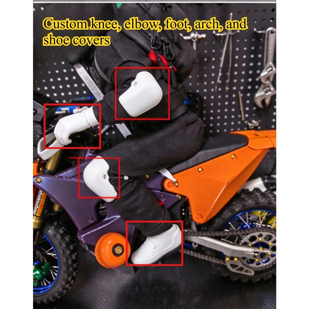 High Toughness TPU Body Armor RC Motorcycle Upgrade Parts For Losi 1/4 Promoto MX Model Bike custom size Replacement Accessories