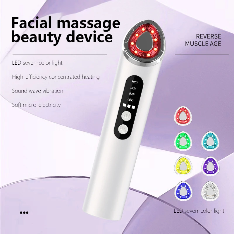 Skin care instrument, face roller, vibrating face and neck lift, wireless micro-current facial massager, swelling reduction tool