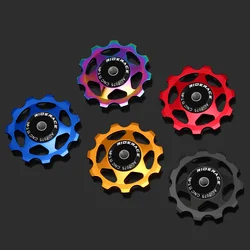 Rueda de cambio trasero para bicicleta y guía rodamiento desviador