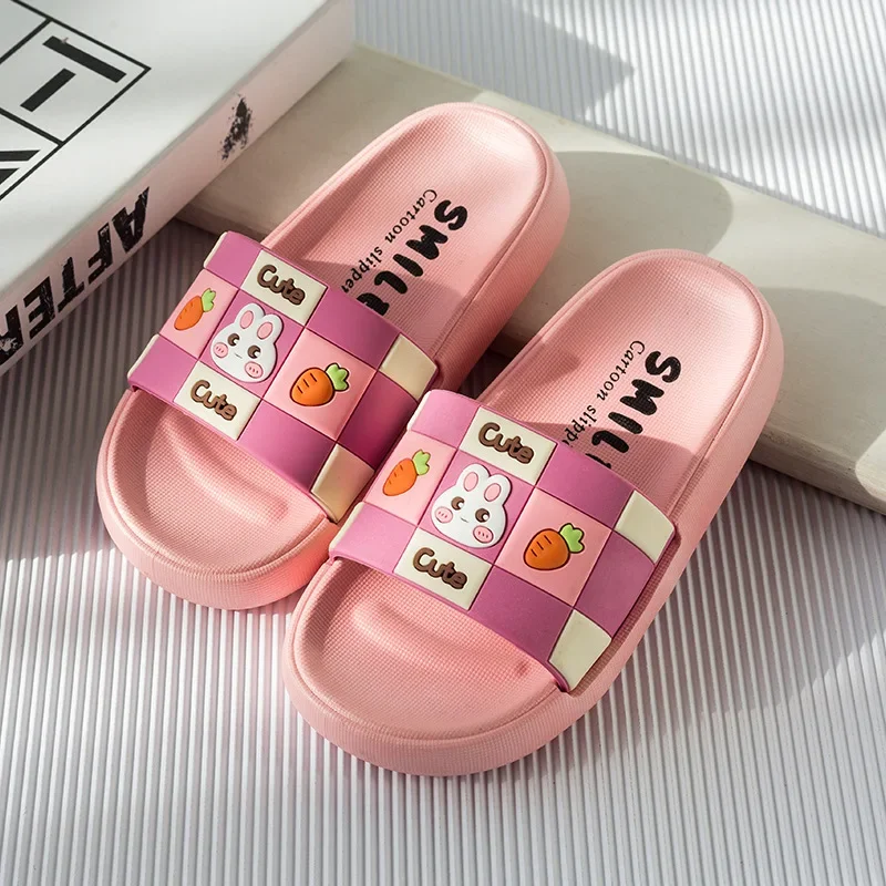 Summer Children Slippers Cute Cartoon Boys Girls Home Indoor Sandals Shower Non-slip Flip Flops Outdoor Kids Beach Footwear New
