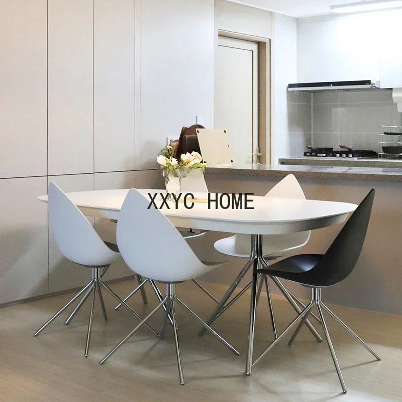 Выдвижные высококачественные выдвижные обеденные столы и стулья из цельного дерева, набор многофункциональных домашних обеденных столов для небольшой квартиры