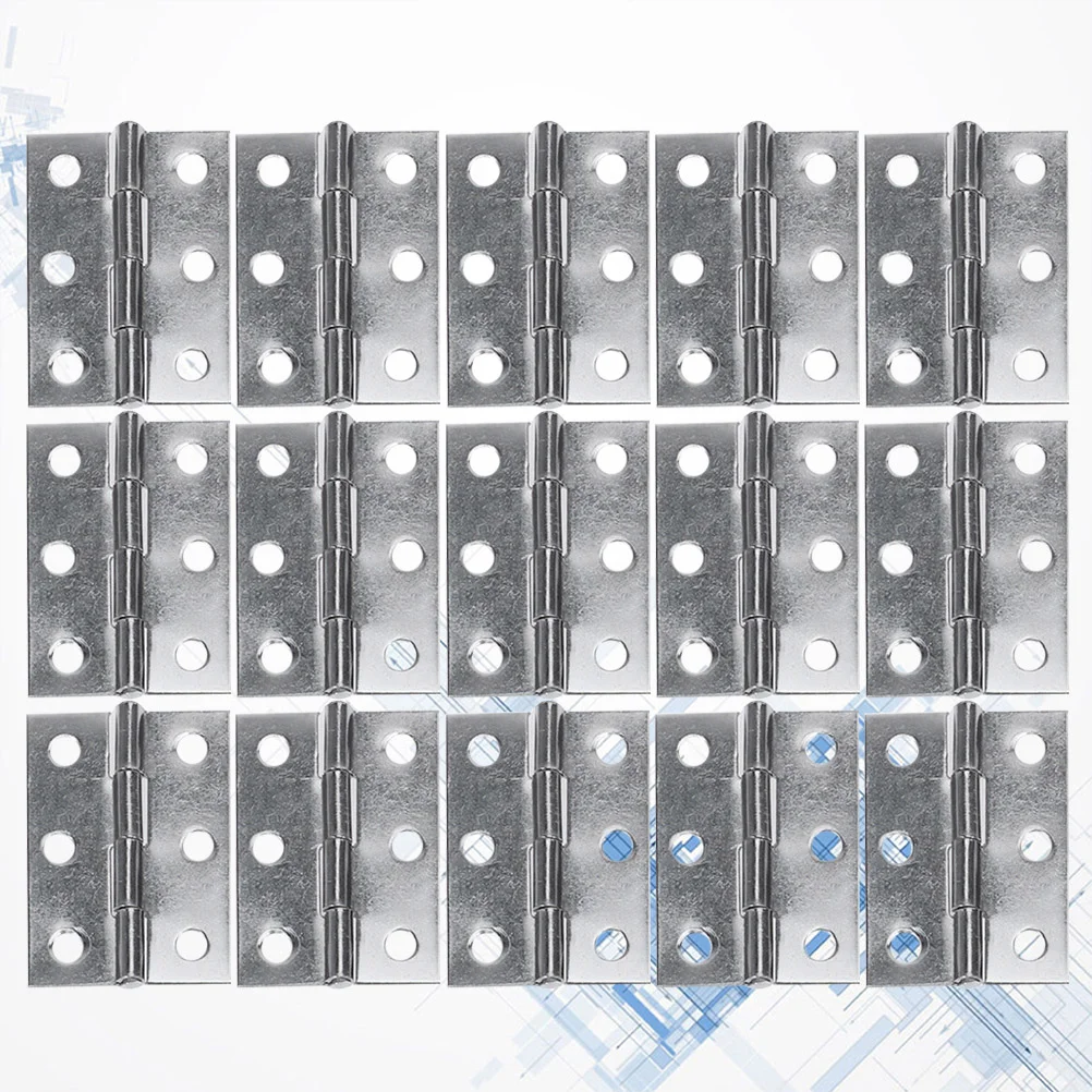 32 Pcs Mounting Holes Hinge Back Flap Drawer Butt Stainless Steel Home Backflap