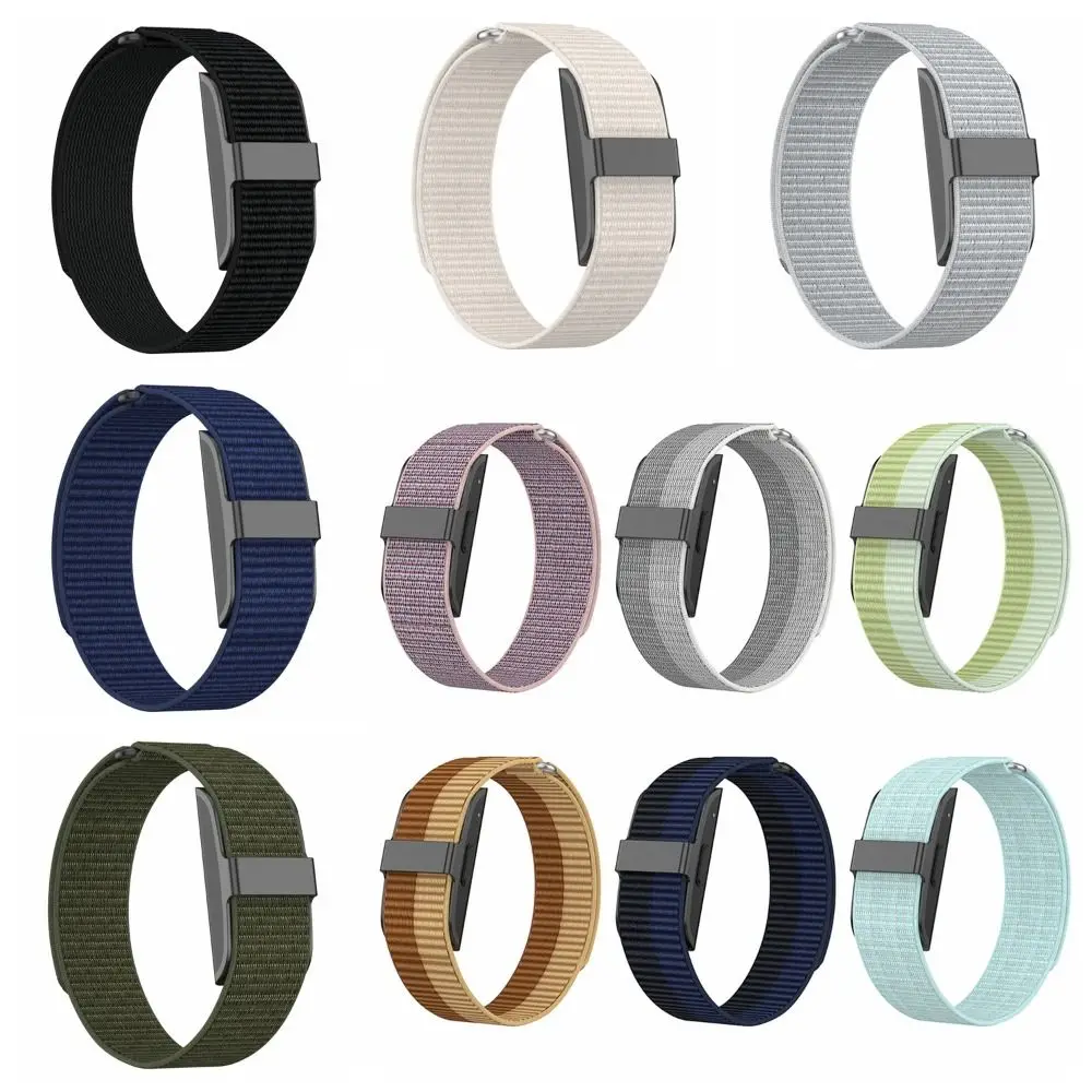 Nylon Sport Band 20mm Soft Fitness Tracker Strap Adjustable Breathable Replacement Wristband for Hume Band for Hume Health Band