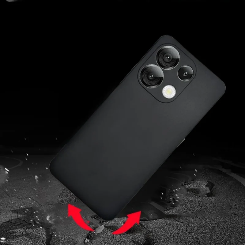 For Umidigi G9 Note90 Full Protection Case For Umidigi G9 Note90 Full Frosted Black Material Soft TPU Shockproof Back Phone Case