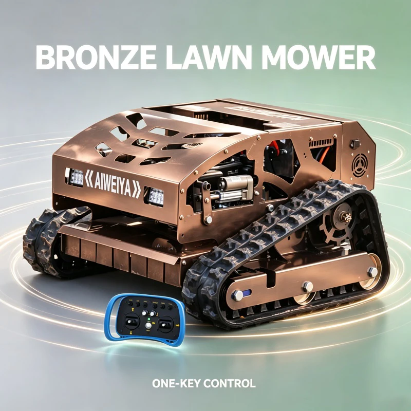 Customized Remote Control Lawn Mower narrow ditch slope grass cleaning, go deep into ditch gaps to shred dense weeds