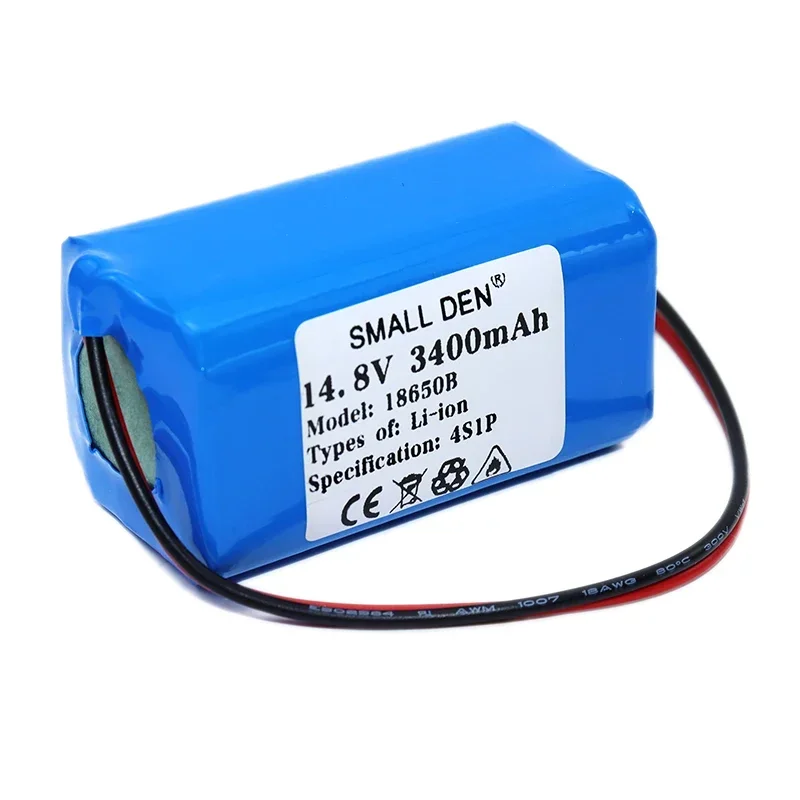 Paquete de batería de iones de litio de gran capacidad, 14,8 V, 3.4ah, 3S1P, 18650, adecuado para fuente de alimentación, batería recargable de gran capacidad
