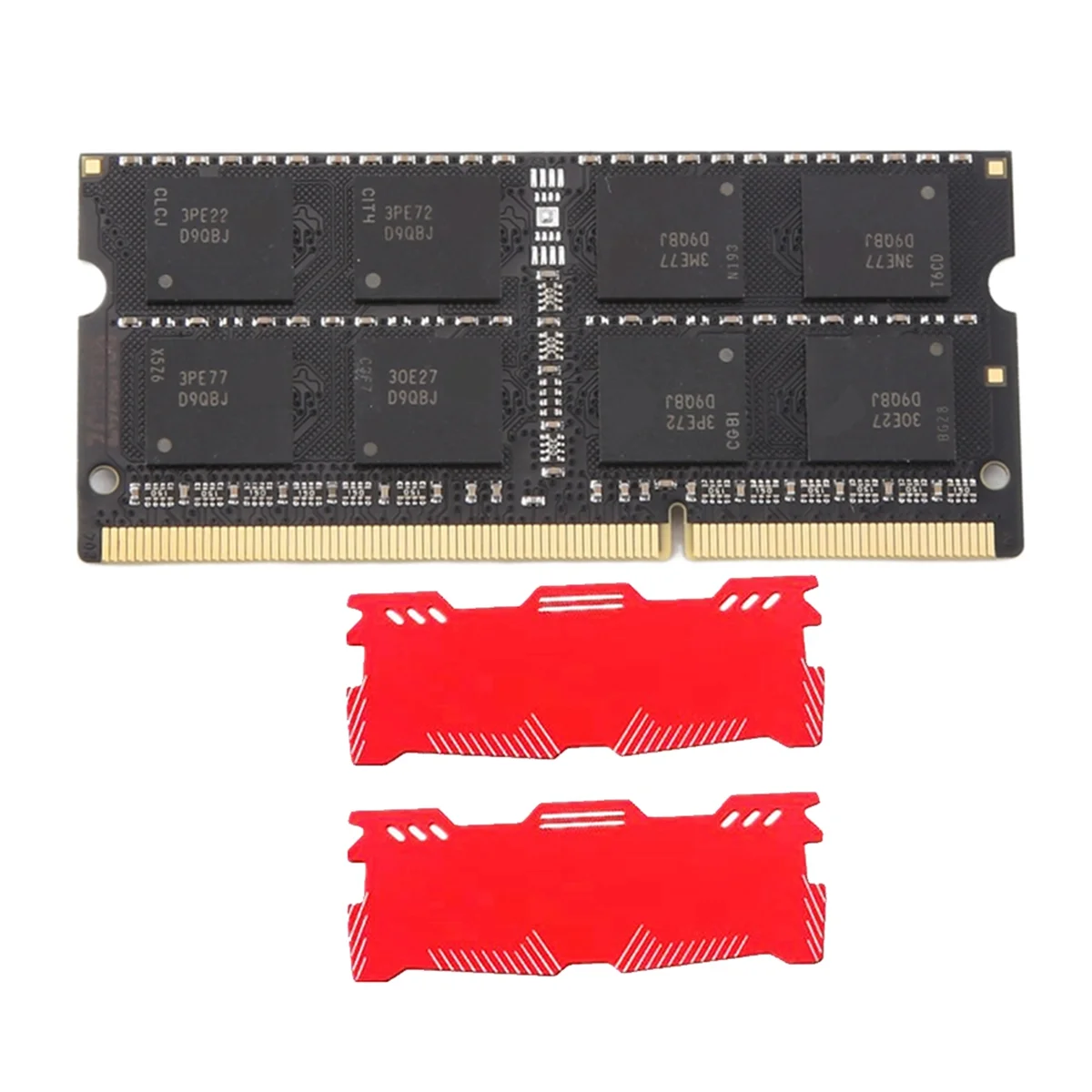 For MT 8GB DDR3 Laptop Ram Memory+Cooling Vest 1333Mhz PC3-10600 204 Pins 1.35V SODIMM for Laptop Memory Ram