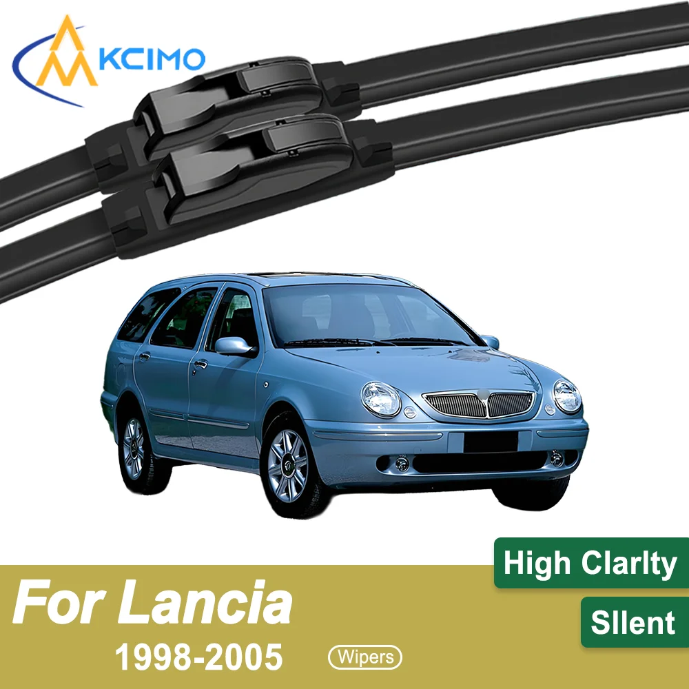 

Crystal Clear Driving 2PCS Windshield Wiper Blades for Lancia Lybra 839 1998–2005 All-Weather Reliability Durable & Safe