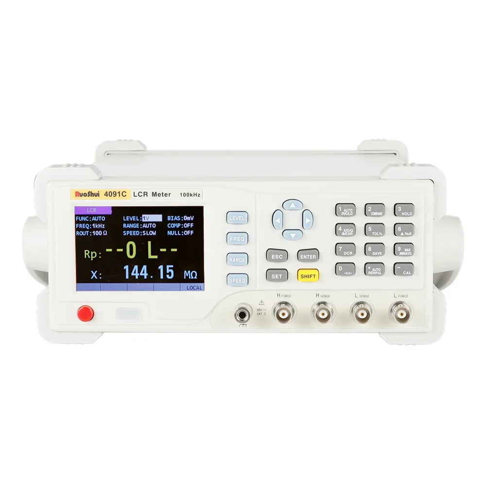 

4091C RuoShui 10Hz to 100kHz Continual Frequency BenchTop 0.2% Accuracy LCR Meter LCR Bridge LCR Meter