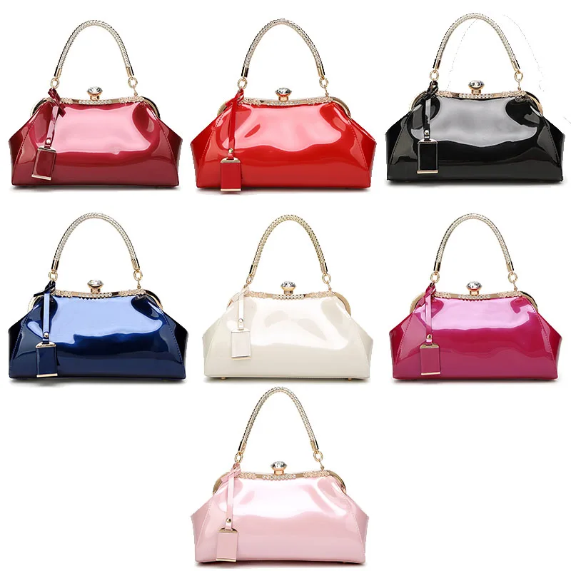 Evening Bags Patent Leather Women Handbags Fashion Women'S Shoulder Bags Ladies Clutchs Wedding Party Bags bolsa feminina