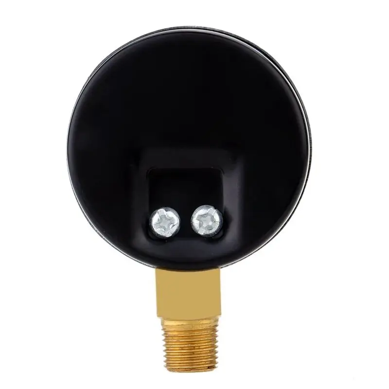 ABUL-10X Pressure Gauge - 0 - 30 Psi 0 - 2 Bar Mini Dial Gauge Compressor Meters Hydraulic Pressure Gauge Gage Black