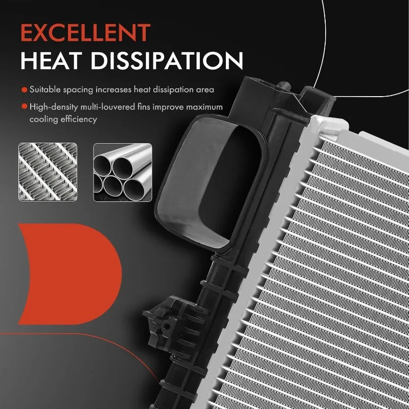 مجموعة مشعاع تبريد المحرك A-Premium المتوافقة مع مرسيدس بنز CL550 2011-2014، CL600 2011-2014