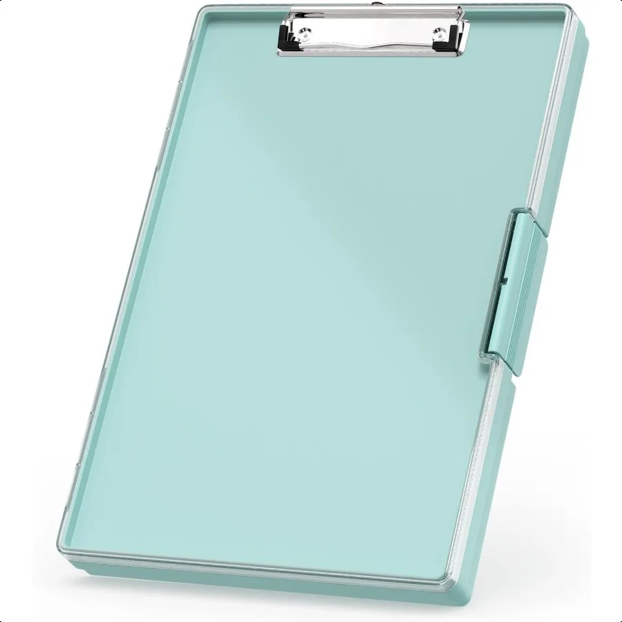 

Plastic Clipboard with Storage Side Opening with 2 Compartment Size 13.3 x 9.4 x 1.5 Heavy Duty High Capacity Nursing Box for W