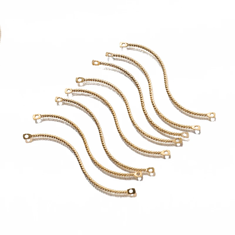 20pcs Brass Twisted S Shaped Charms Long Sticks Connector For DIY Earrings Bracelet Jewelry Findings Making Accessories Crafts