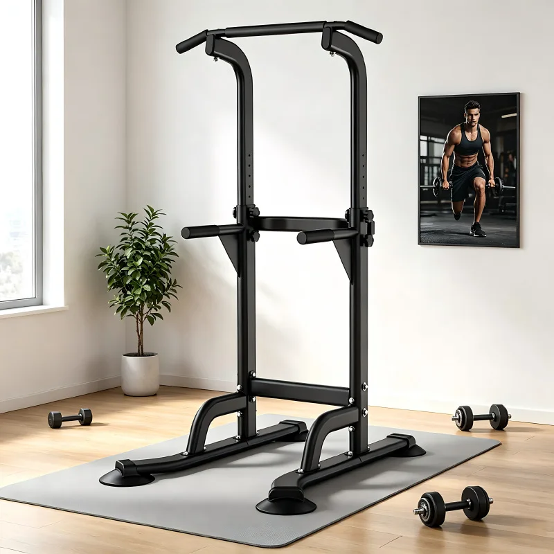 Steel Portable Pull-Up Rack Horizontal Parallel Bars Indoor Floor Stretching Fitness Equipment Punch-Free Model