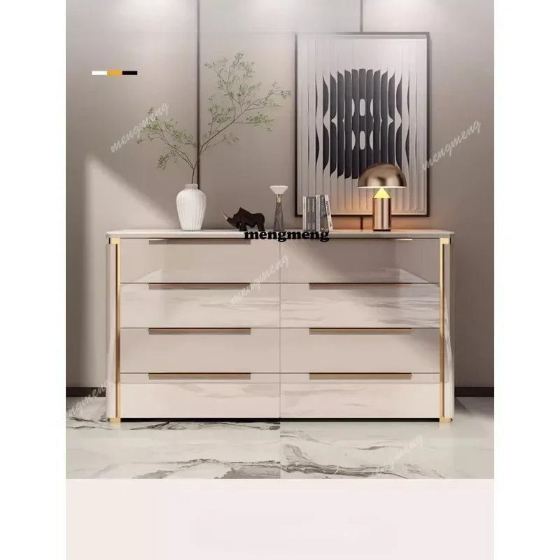 

Light luxury chest cabinet, living room chest of drawers, bedroom, bedside locker, storage cabinet, 568 bucket cabinet