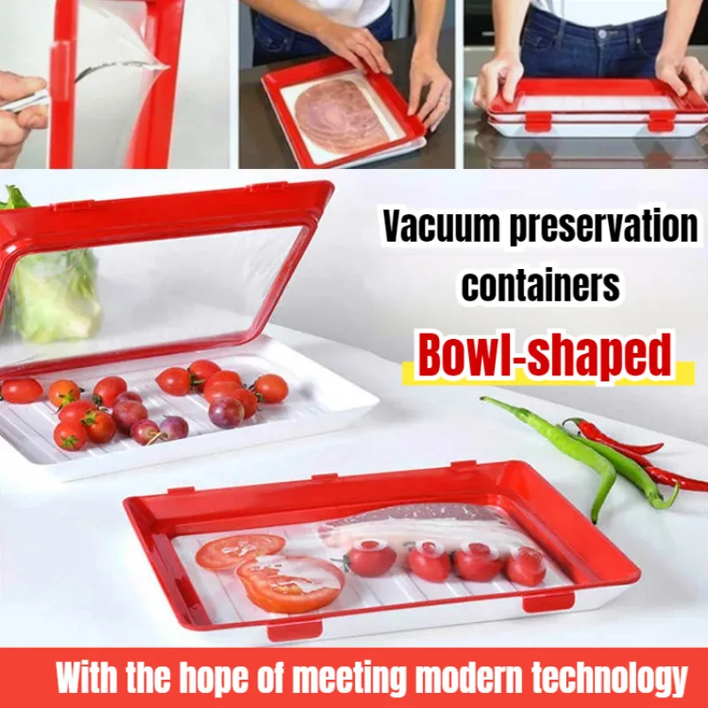 Reusable Textured Food Container Freshness Tray