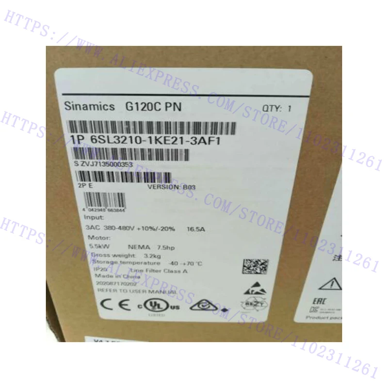 

Original NEW Plc Controller Immediate Delivery 6SL3210-1KE21-3AF1