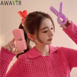 AWAYTR 11.5cm Cute Hair Clips Large Crab Solid Color Claw For Girls Hairclip Crab Woman Purple Anime Accessories Big Clip