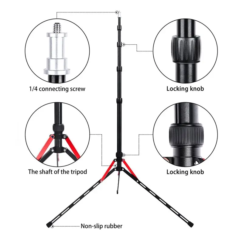 A99E-LED Light Tripod Mounting Stand For Photo Studio For Photographic Lighting Flash Umbrellas Reflector Kit
