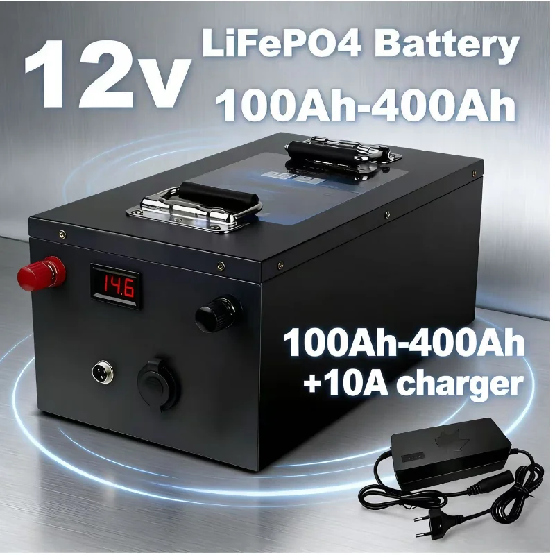 High-Capacity 12V LiFePO4 Battery (200Ah/280Ah/400Ah) with BMS – Safe, Long-Lasting Power for Off-Grid Living, Solar Backup & O
